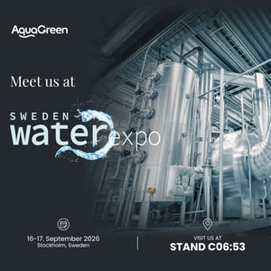 AquaGreen at Sweden Water Expo with integrated drying and pyrolysis